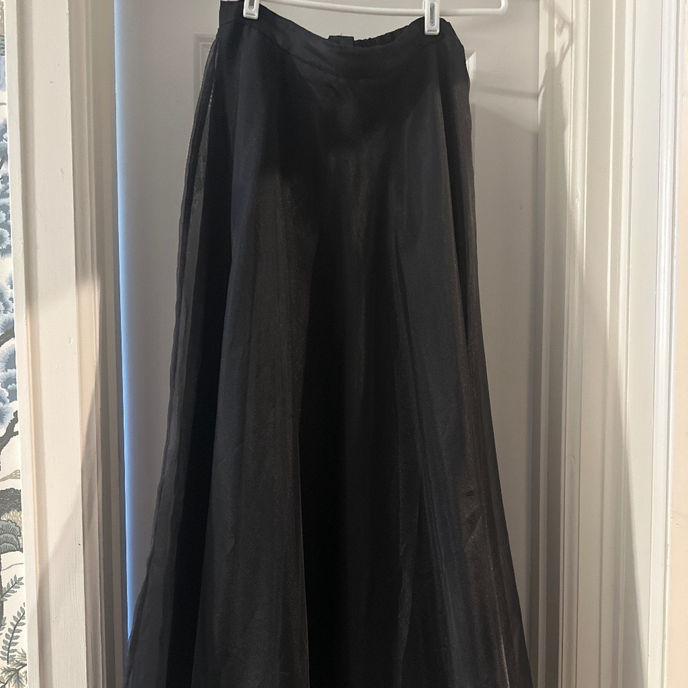 Black Organza Long Shirt